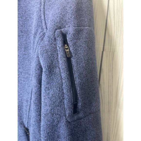 LL Bean Women’s Sz M Polar  Full Zip Fleece Jacket Blue - Picture 5 of 9